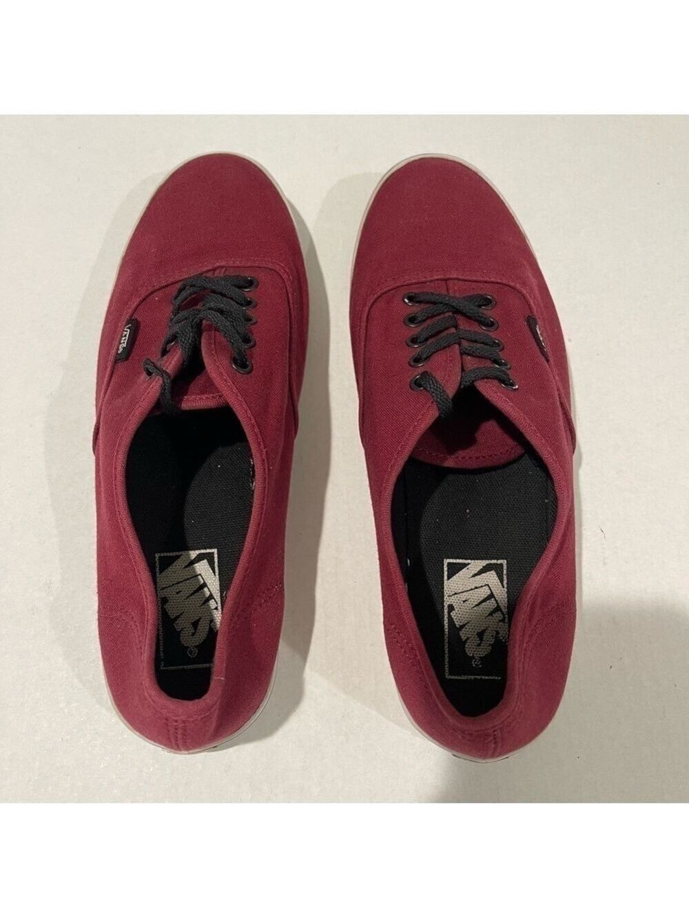 Mens Vans Low Pro Burgundy Shoes Size 7.5 US! - Picture 7 of 9